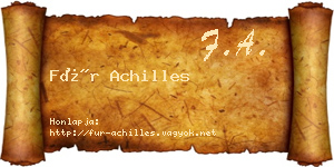 Für Achilles névjegykártya